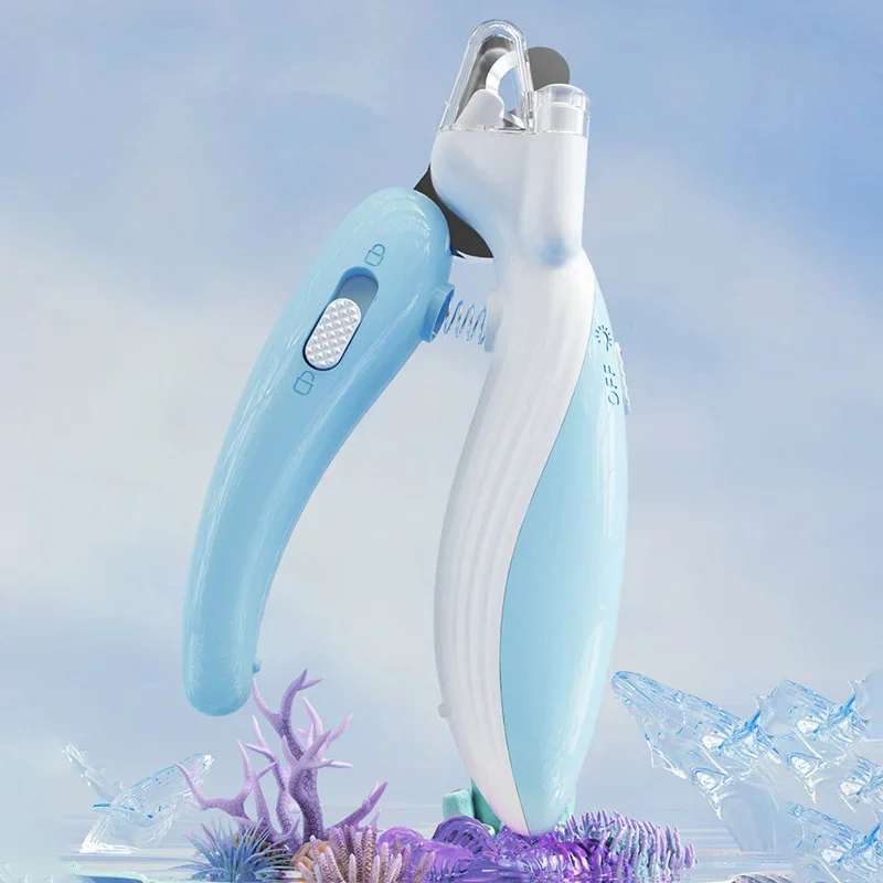 Safe Pet Nail Clippers with LED Light,Professional Claw Grooming Scissors Trimmer for Dogs Cats Rabbits,Stainless Steel Portable - Image 4