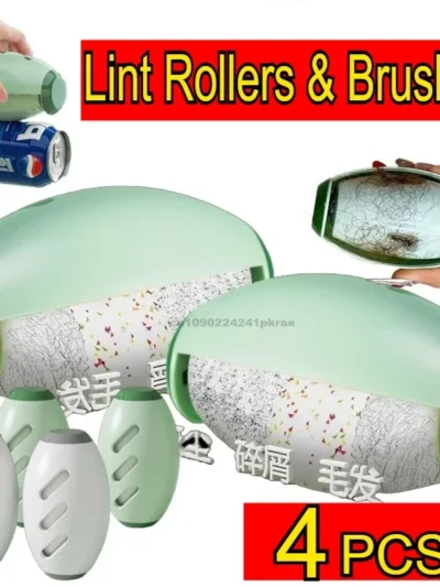 Reusable Lint Roller High-Quality Washable & Portable Strong Adhesive for Pet Hair and Dust Removal Clothes Furniture Travel