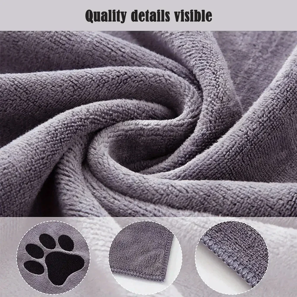 35*75cm/50*100cm Highly Absorbent Dog Towels Breathable Microfiber Pet Grooming Towel Fast-Drying Super Soft Pet Cloth - Image 4