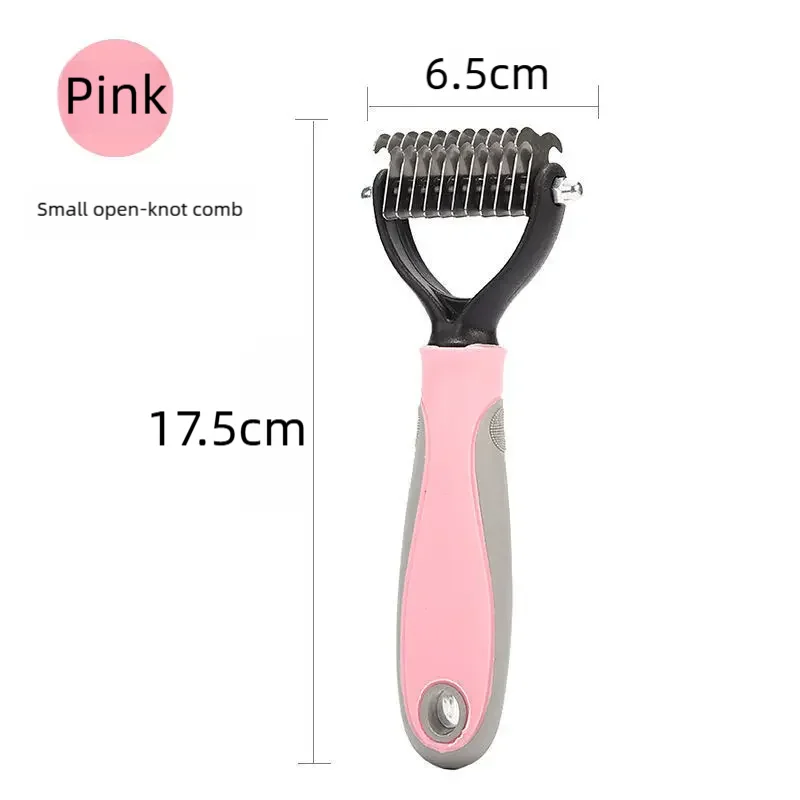 Pet Deshedding Brush Double Sided Pet Grooming Tool for Shedding and Dematting - Stainless Steel Dog Comb with Effective Results - Image 9