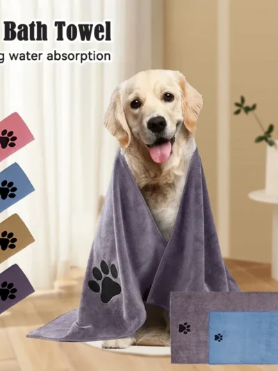 35*75cm/50*100cm Highly Absorbent Dog Towels Breathable Microfiber Pet Grooming Towel Fast-Drying Super Soft Pet Cloth