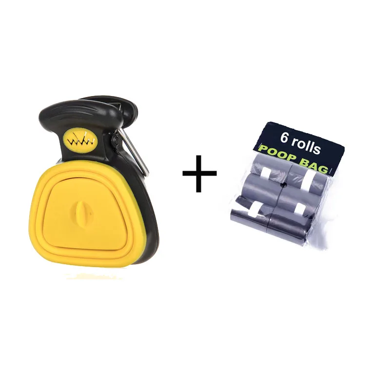 Dog Pet Travel Foldable Pooper Scooper With 1 Roll Decomposable bags Poop Scoop Clean Pick Up Excreta Cleaner - Image 15