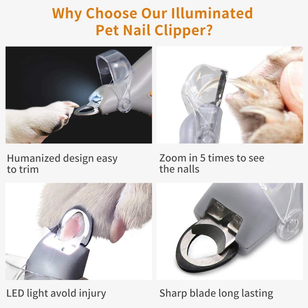Professional LED Pet Nail Clipper – Smart Safety Claw Trimmer - Image 4