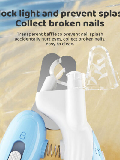 Safe LED Pet Nail Clipper – Professional Grooming Trimmer for Dogs & Cats.
